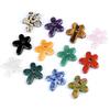 Natural Crystal Five Petal Flower Pendant Vintage DIY Necklace Sweater Chain Jewelry Finding