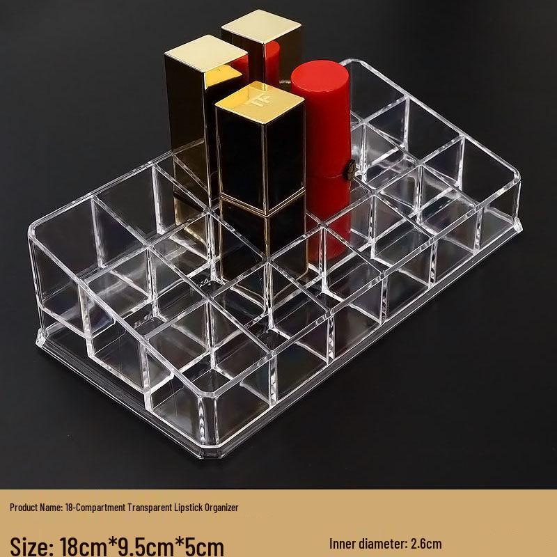 Klarer Acryl-Lippenstift-Displayständer - Mehrloch-Organizer für Kosmetik