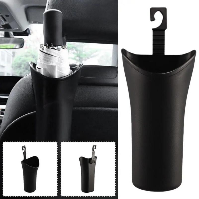 1PC Car Umbrella Bucket Snap-On Holder Internal Storage Accessory Automobile Organizer