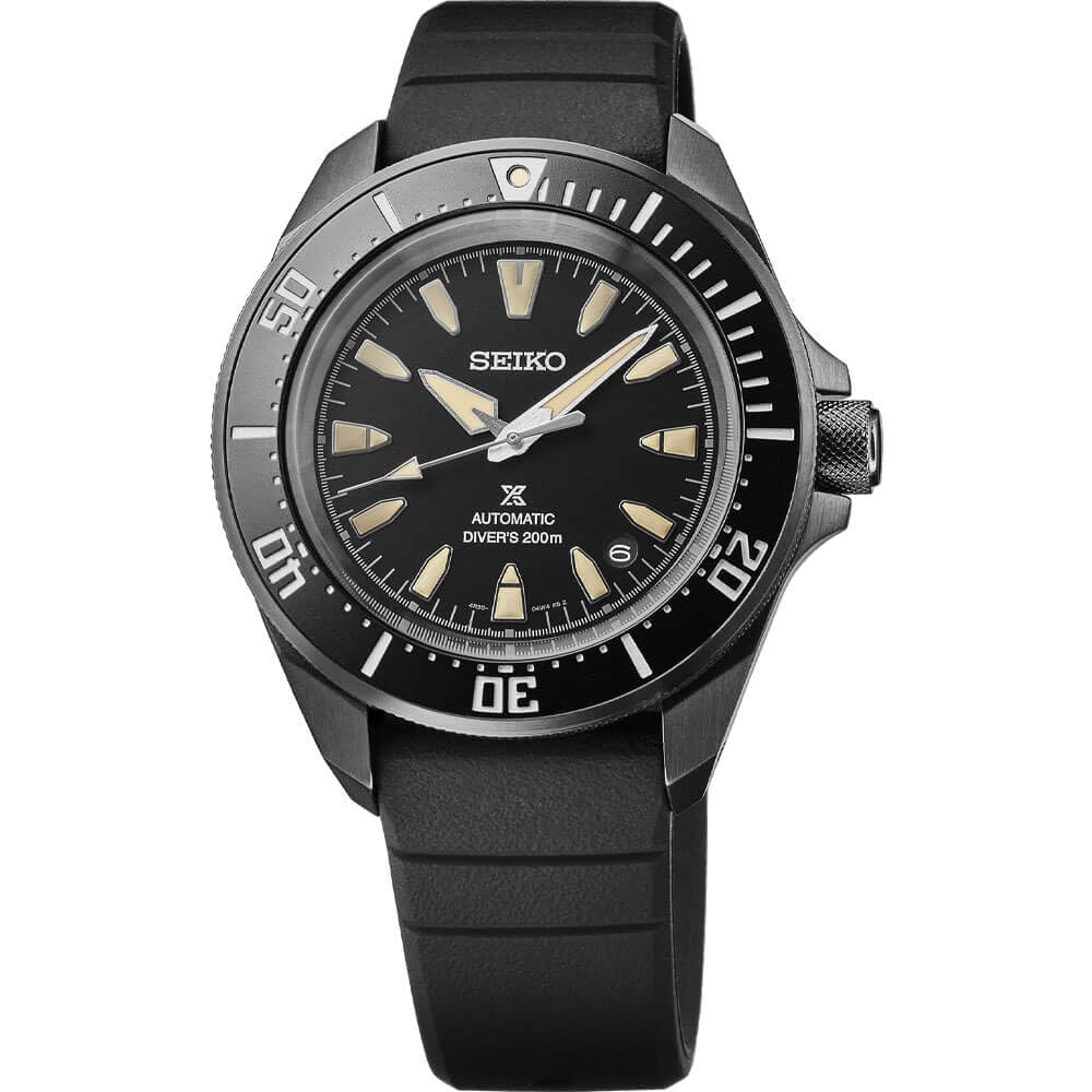 

Seiko SRPL15 Prospex Watch Men s Black, Black///White