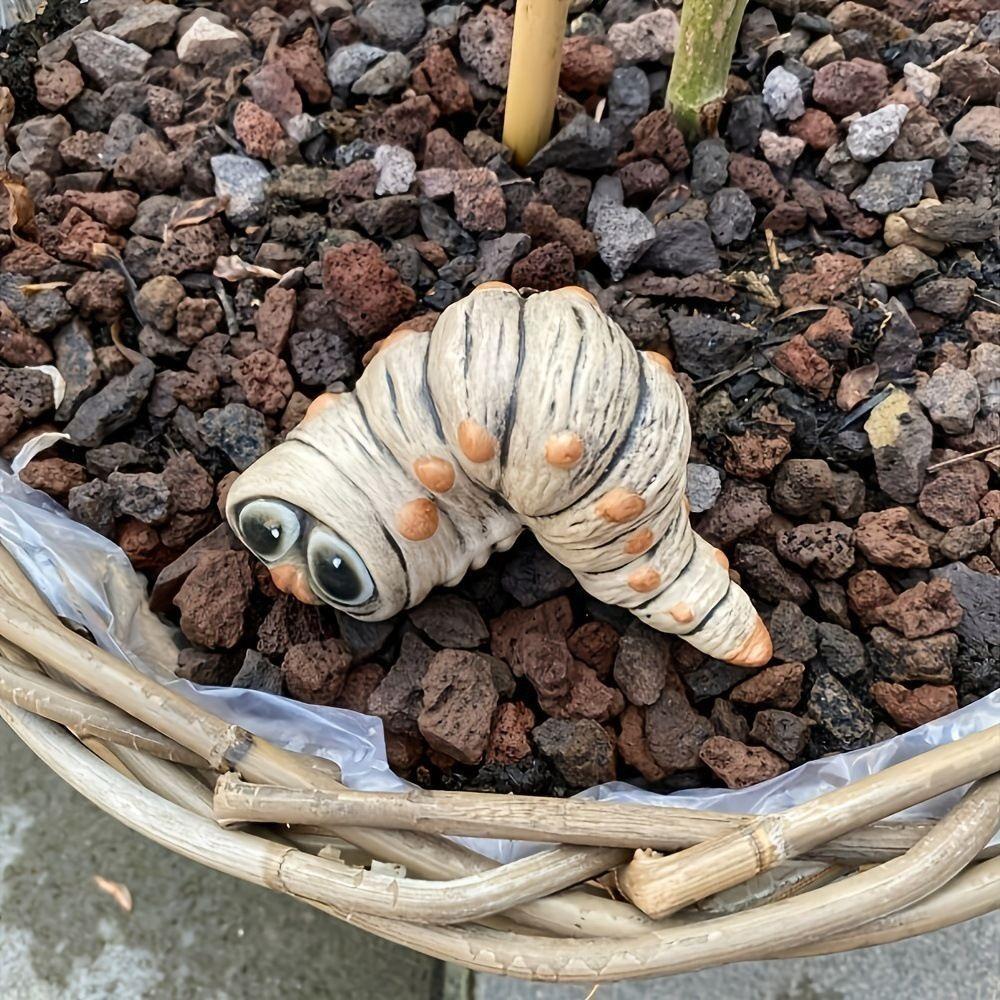 

Resin Craft Garden Worm Ornament Funny Animal Figurine Holiday Decoration Caterpillar