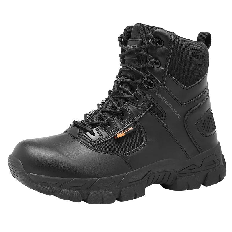 Fashion Men's Outdoor Boots Men Suede Leather Breathable Desert Boots Wearable Rubber Waterproof Ankle Boots Hardcore