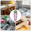Utensil Rest Carrot Shape Non-Slip Heat-Resistant Holder Dish Drying Pad for Kitchen Counter Storage Spatula Pot Lid Cutting