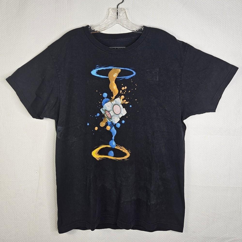 

Retro Gaming Graphic Tee Portal Valve 2012 Promo Black Men’s Large Unisex T-Shirt XXXXL