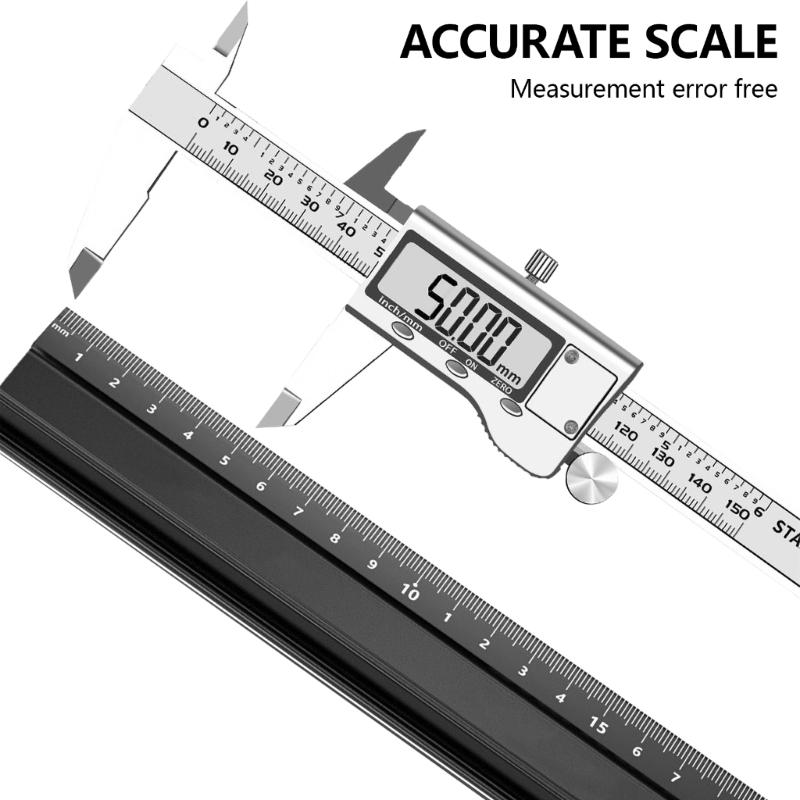 multifunction Aluminum Safe Ruler Aluminum Ruler with Angles Measurement Upgrades for Architects Engineers & Woodworking