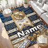 Custom Name Personalized Real Madrid CF Print Carpet, Versatile Home Decor Rug, for Playroom, Apartment, Balcony, Entryway, Hallway Gift
