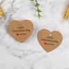 2026 Valentine's Day Heart-shaped Kraft Paper Gift Tag