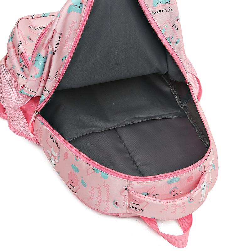 New Primary Student Schoolbag for Girls Grade 1-6  Sweet and Cute Children Backpack Lightweight Oxford Casual Knapsack Book Bag