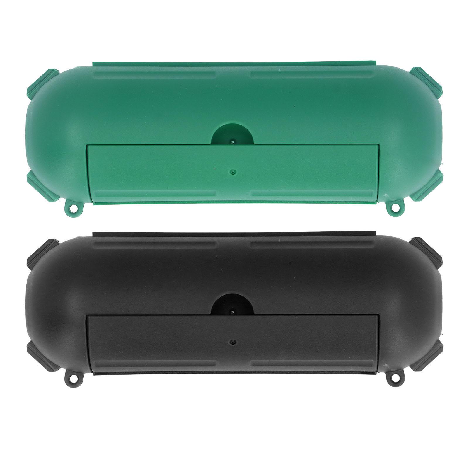 

Extension Cord Safety Cover Waterproof Outdoor Cable Safety Box Sealed Electrical Connection Box for AWG14 AWG16 Wire Connection S чорний