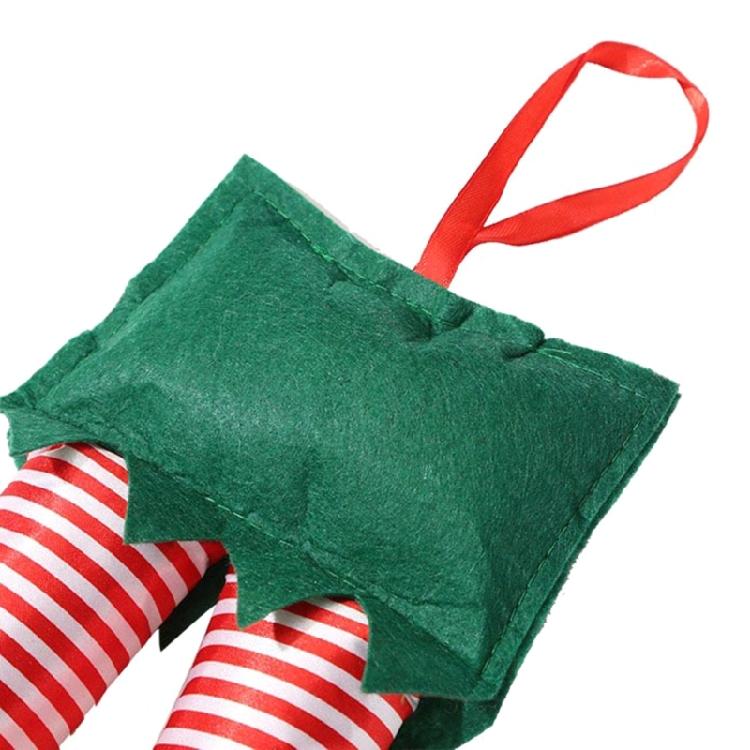 Christmas Elf Santa Claus Legs Decoration Xmas Tree Party Pendant Accessories