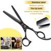 Sangelar 7 inch Pet Grooming Scissors Professional Groomer Dog Cat Pet Hair Care Tools Grooming Scissors Cutting Shear Curved Scissors Thinning