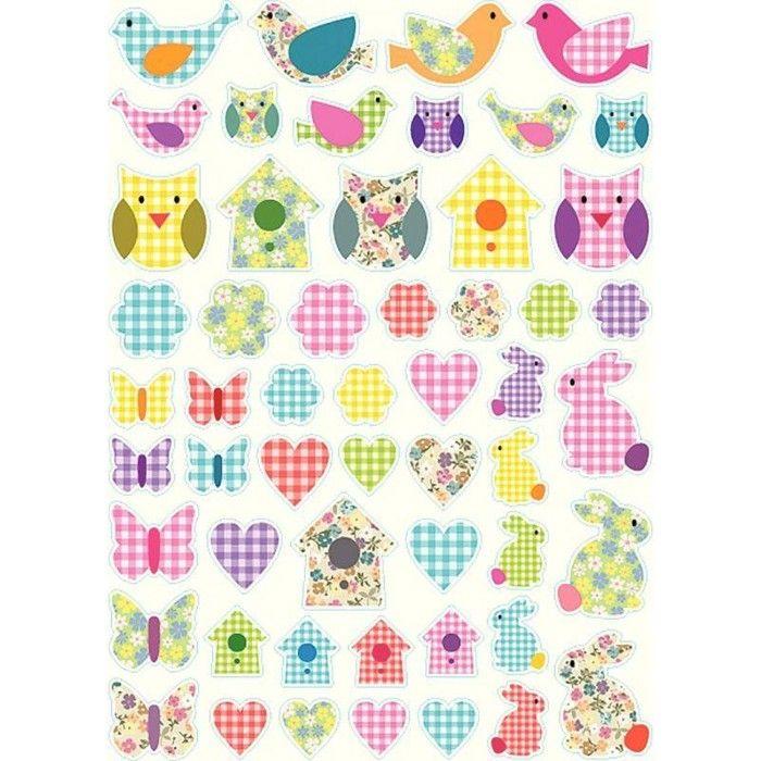 MégaCréa DIY - Nature Stickers from 1.5 To 3 Cm 152 Pieces