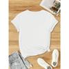 T-shirt da Donna Vintage Cowboy Let'S Go Girls Stampa 3D Manica Corta Teessummer Street Top T-shirt Girocollo