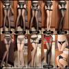 Manyan Sexy Lingerie: Garter One-Piece Sheer Stockings Collection 7096-7115
