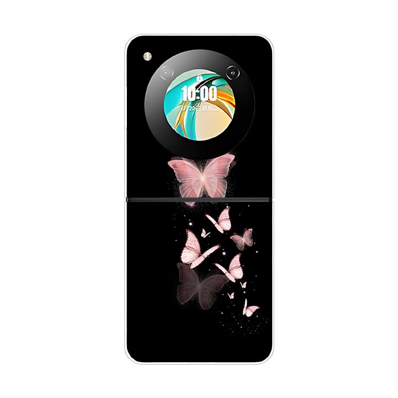 Pevný PC kryt pre ZTE Nubia Flip 2 Nárazuvzdorné puzdrá na telefón pre ZTE Libero Flip 2 5G Zadný priehľadný kryt Flip2 Coque Funda