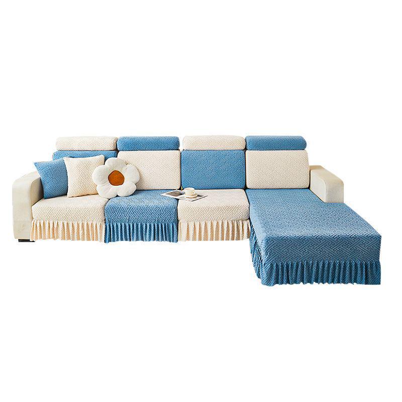 Four Seasons Universal Non-Slip Sofa Cover - Full Wrap, Simple Design for Living Room