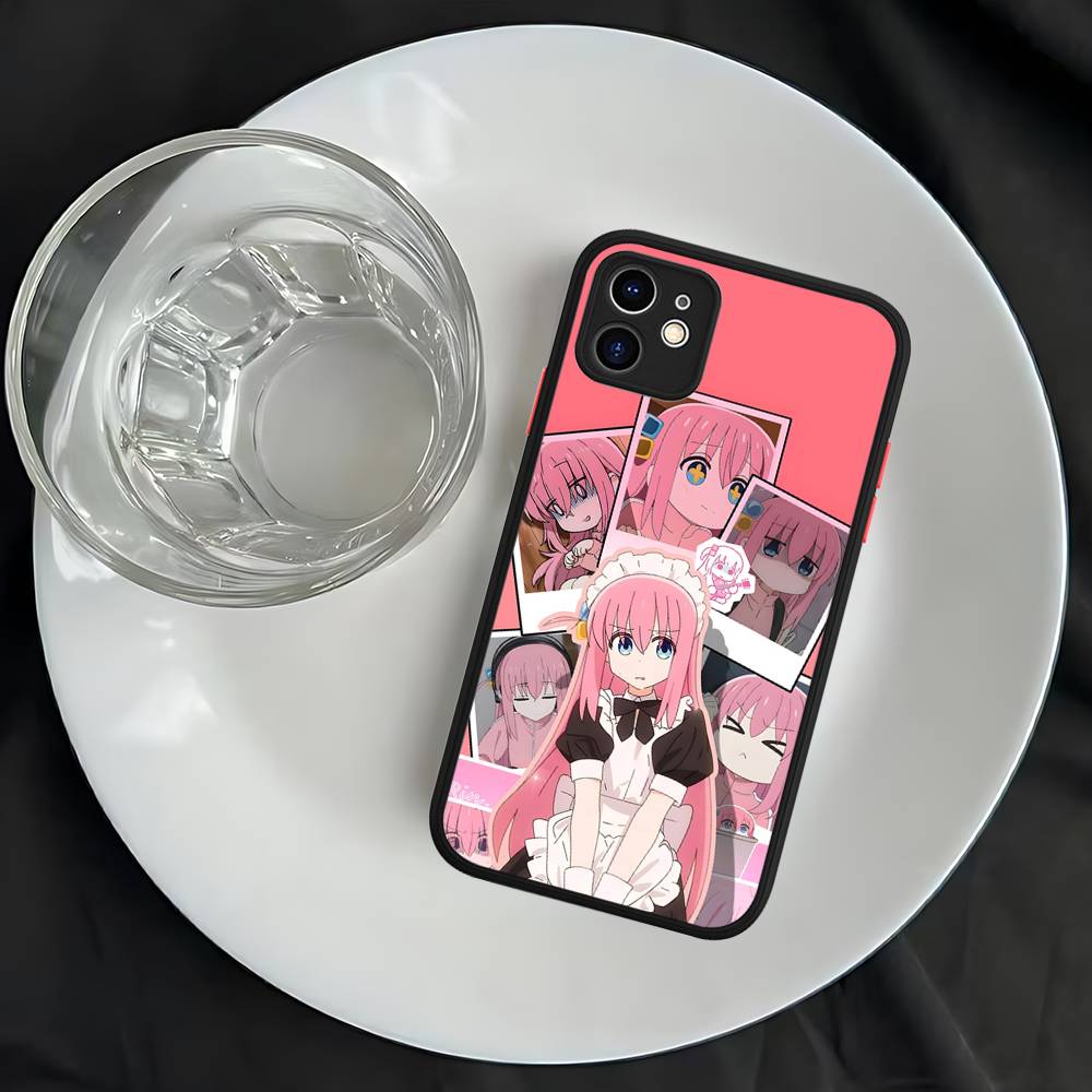 Anime Bocchi The Rock Matte Translucent Phone Case For Iphone 16 ProMax 15 14 13 12 11 X XS PRO Plus