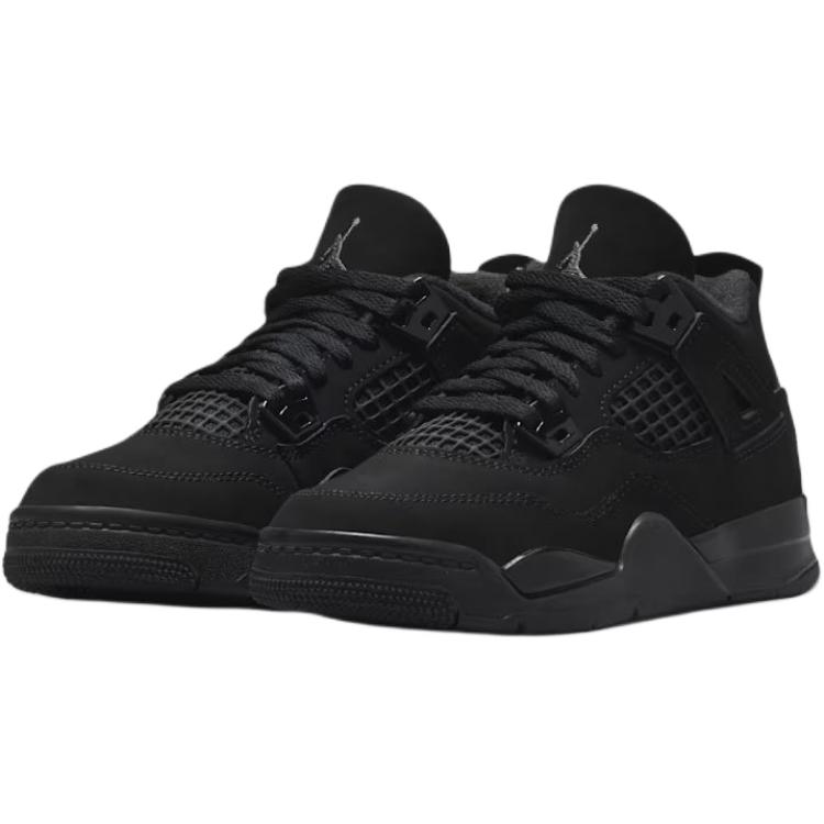 Air Jordan 4 Retro PS Black Cat 2025 Kinder-Sneaker Light-Graphit IB4388-010