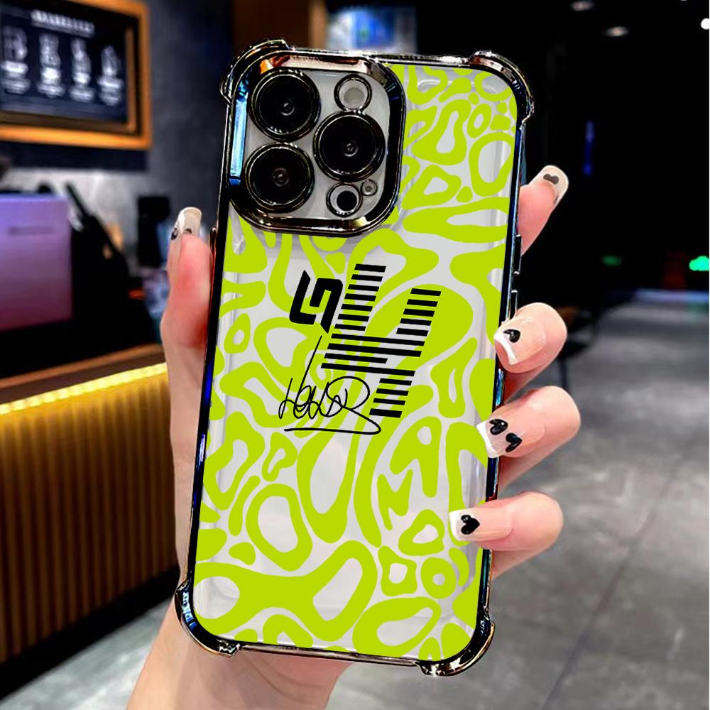 

Racer L-Lando N-Norris 4 Plating Phone Case For IPhone 16e 16 15 14 13 12 11 Pro Max X XR XSMax 7 8 6 Plus Anti-Fall Back Cover iPhone X(XS)