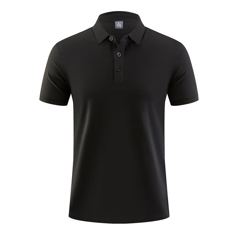 Unisex High-End Solid Color Sports Polo Shirt for Summer Activities