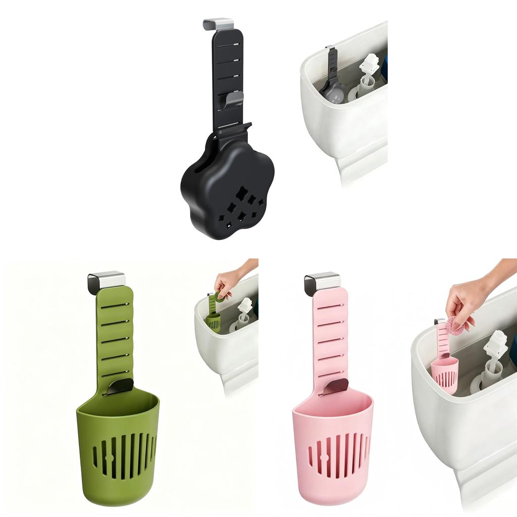 Toilet Tank Cleaning Tablet Holder With Metal Hook For Home Maintenance And Gift