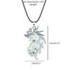 Flame Dragon Animal Necklace Pendant for Women Men Luminous Dragon Necklace Glow Dark  Dragon Jewelry Gifts