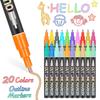50% Off Clear! Back To College Metal Flash Color Fluorescent Pen Set 3ml Per Pen