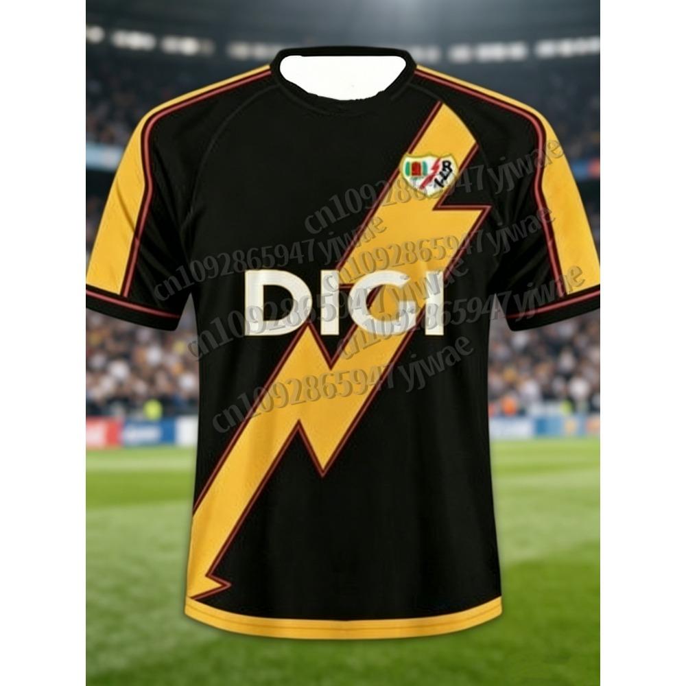 25-26 Bărbați Rayo Vallecano Tricou Fotbal Copii Adulți Tricou Y2K Stil Stradal Uscare Rapidă Antrenament Fitness Top Sport Tricou Fotbal