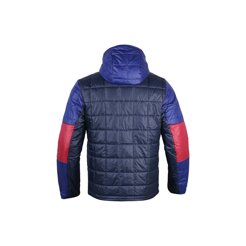 Nike Barcelona Sezóna 21-22 Sportovní ležérní teplá bavlněná bunda s kapucí Pánská bunda Námořnická modř DM0607-451