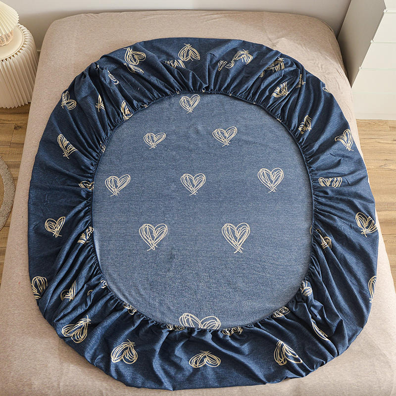 Brushed Bed Fitted Sheet Thicken Fabric Microfiber Bed Sheets Single Bed Linen for Double Bed Queen/King Size Mattress Cover180