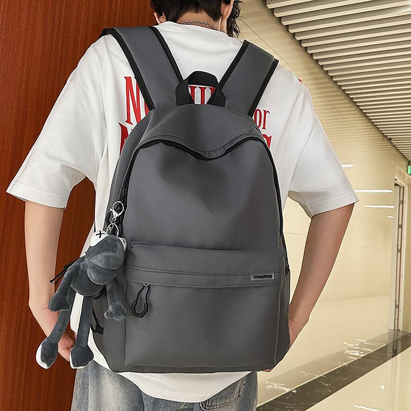 Schoolbag Trendy Cool Schoolbag Male College Student Simple Versatile Large Capacity Computer Travel Backpack Lightweight Female High School Backpack
