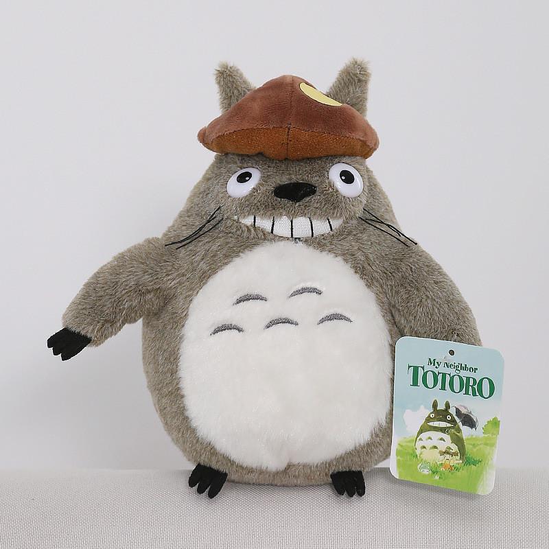 My Neighbor Totoro Plush Toy With Mushroom Hat Lotus Leaf Design For Girls Sleep Pillow