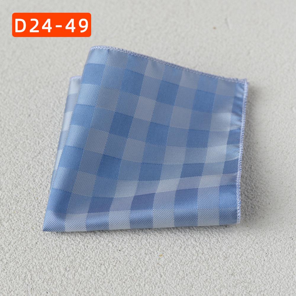 Striped Polyester Silk Pocket Square for Wedding or Business