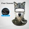 Windproof Balaclava Mask Ice Silk Eared Head Cover Novelty Full Face Mask  Cycling/Party/Outdoor