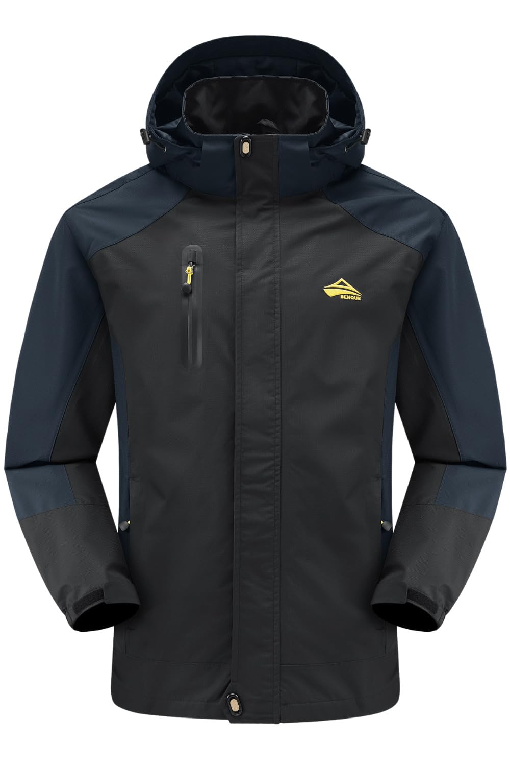 

Ветрозащитная и уличная горная ветрозащитная и размер Мужская погодоустойчивая куртка, Ветровка, Куртка, Водоотталкивающая [Только верхняя одежда] (Черный, чёрный