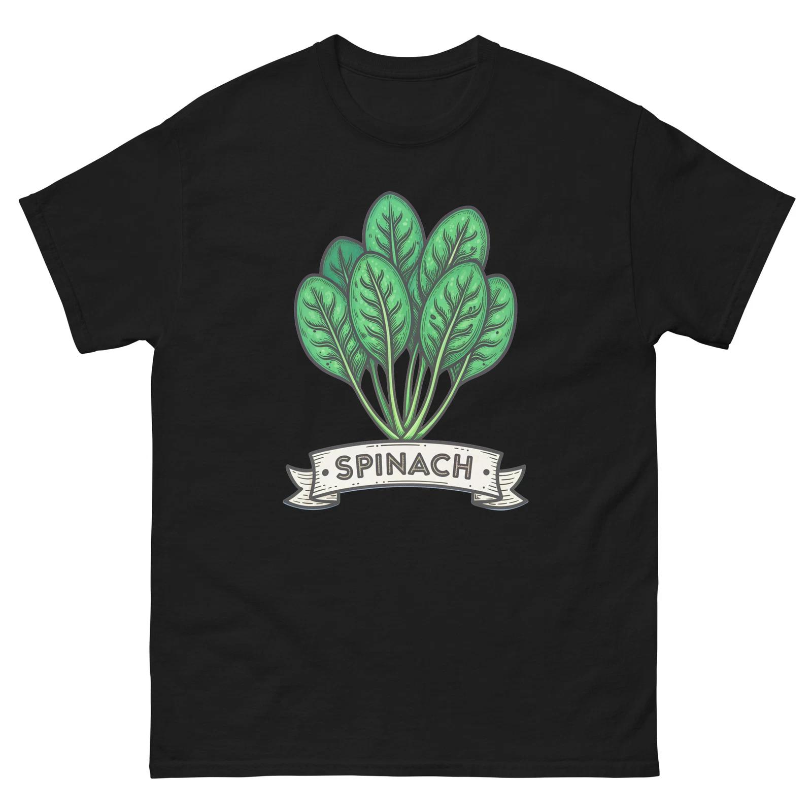 Spinach Fruits Vegetables Fresh Food Groceries T-Shirt XL