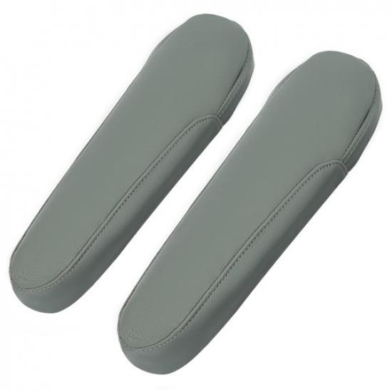 2*GRAY Synthetic Leather For 2005-2010 Honda Odyssey Front Seat Armrest Cover