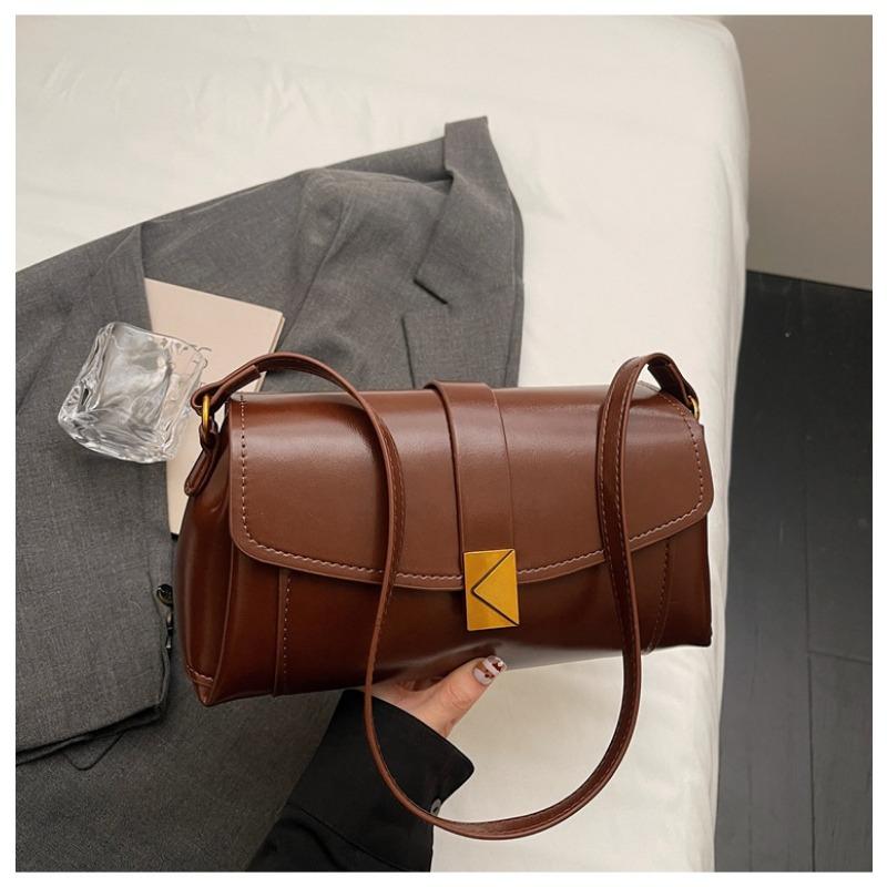 

High-end Bag, Fashionable Single-shoulder Underarm Bag, Exquisite and Simple Commuter Crossbody Bag without pendant коричневий
