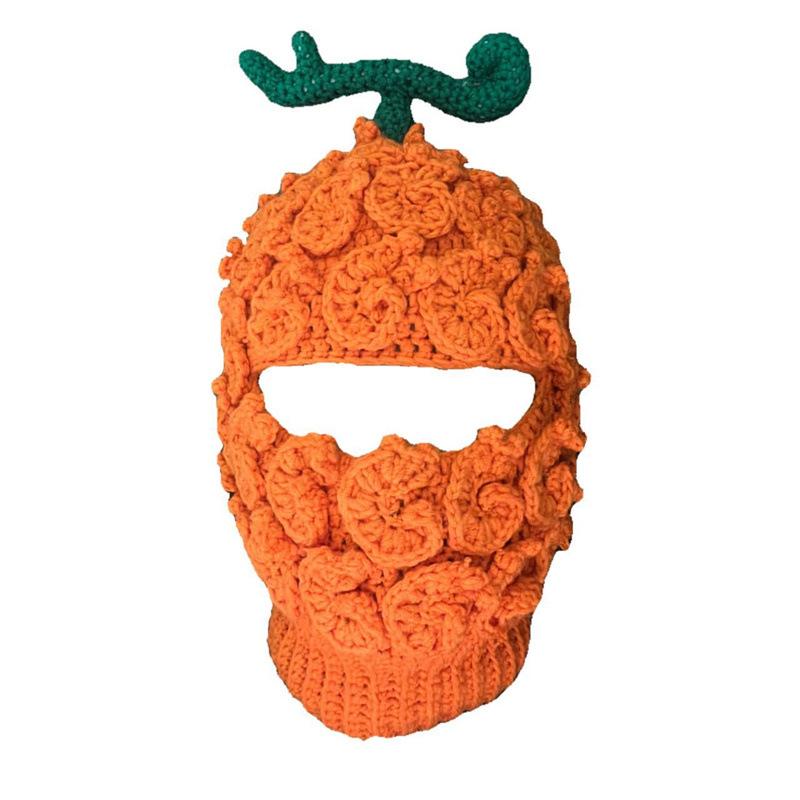 New Handmade Crocheted Striped Clown Personality Funny Holiday Party Adult Hat