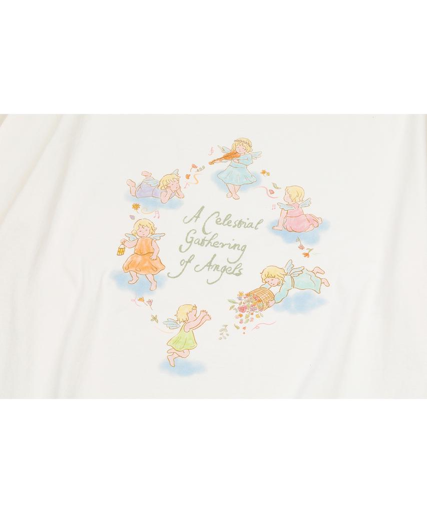 CPGN STUDIO Dtp Angels Short-Sleeve T-Shirt Cream