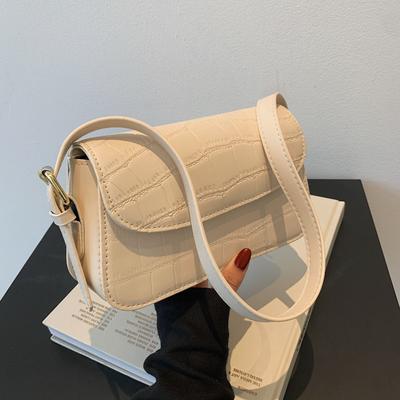 Bag Women's New Fashionable Crocodile Pattern Shoulder Underarm Bag Versatile Messenger Bag