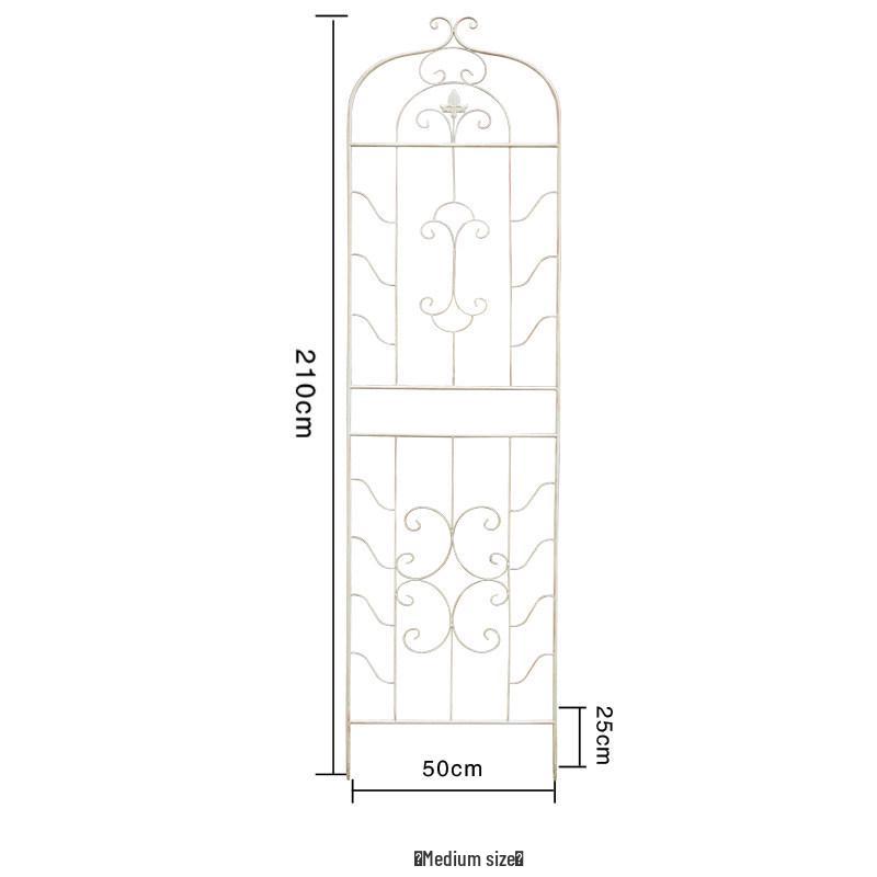 American Retro Wrought Iron Rose & Clematis Trellis for Balcony or Garden