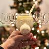240ml 8oz Christmas Mug Christmas Reindeer Head Creative Elk Glass Milk Glass Wine Beer Water Juice Milk Glass