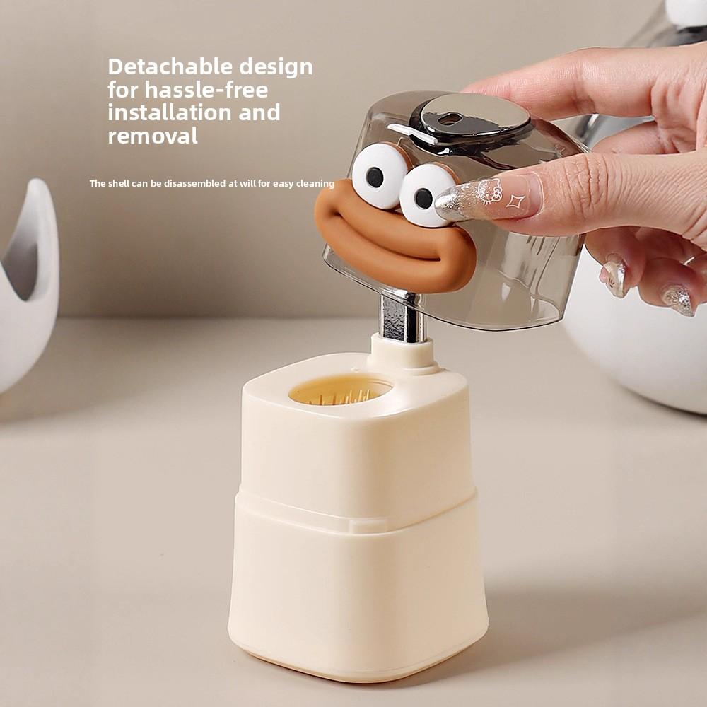 "Zahnstocherspender poppt automatisch heraus, Haushaltsaufbewahrung, Kreatives und niedliches Kunststoff-Zahnstocherglas, Drucktyp-Zahnstocherbox"