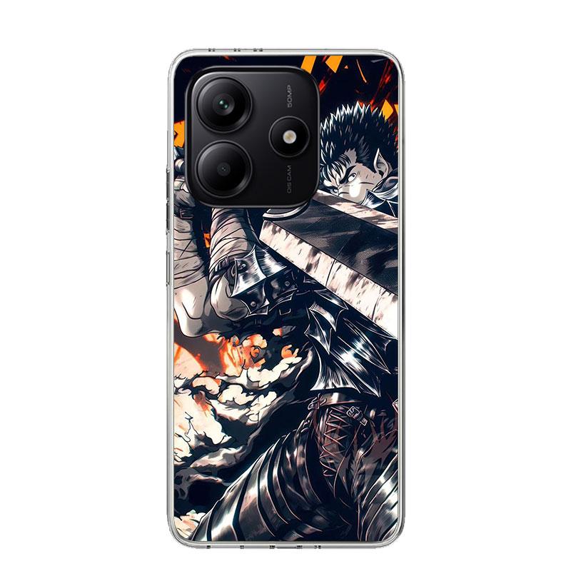 G-Guts B-Berserks Anime Phone Case For Xiaomi Redmi Note 15 14 13 12S 12 Pro Plus 11S 11E 11 11T 10S 10 Art Soft Pattern Cover R