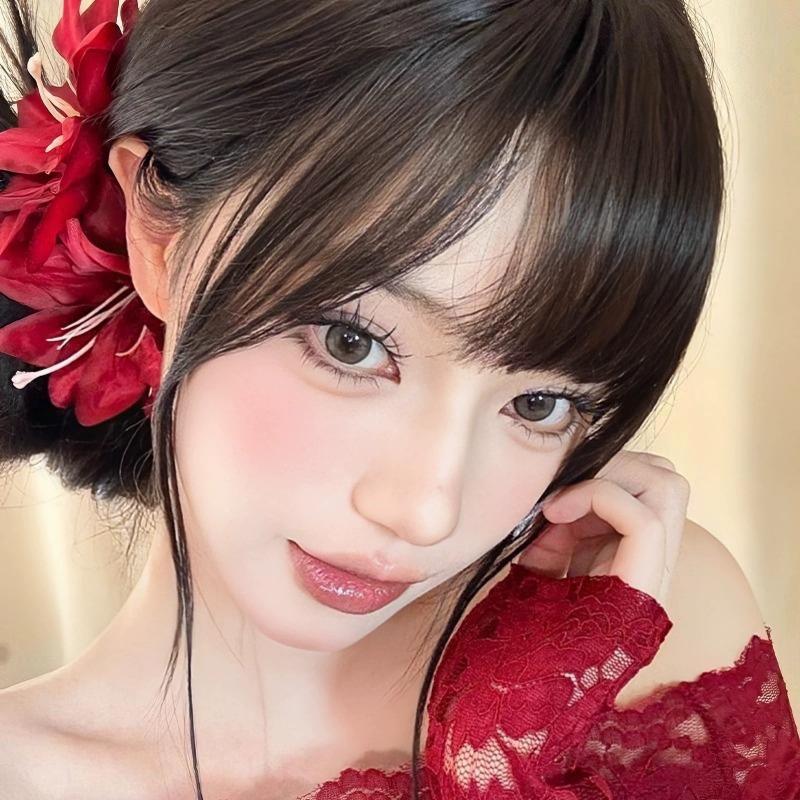 Retro and Ethereal Atmosphere Floral Hairpin for Women, Elegant New Chinese Style Side-parted Hair Accessory for Photography Headpiece