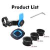 Motorcycle Bike Phone Holder Stand Bicycle Quad Lock Phone Holder Bike Holder 360° Rotatable Navigation Support Security Bracket