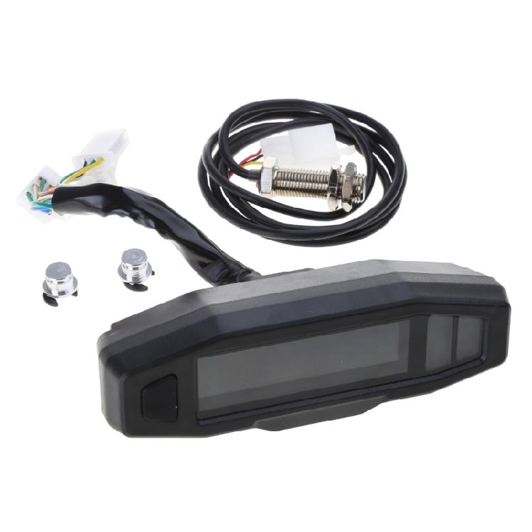 

Universal LCD Motorcycle Meter Speedometer Digital Odo-Meter Electric Motor Bike 1