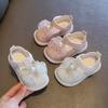 Baby Girls Shoes PU Toddler Princess Dress Shoes For Girls With Bowknot Flat Non-Slip Rubber Soles Spring Summse Infant Shoes