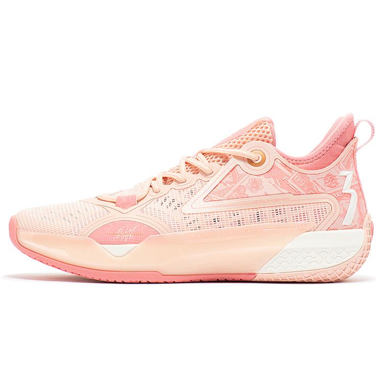 New 361° Zen 5 People Are Very Stylish Low Top Performance Basketball Shoes Men's Soft Pink 572331101-7